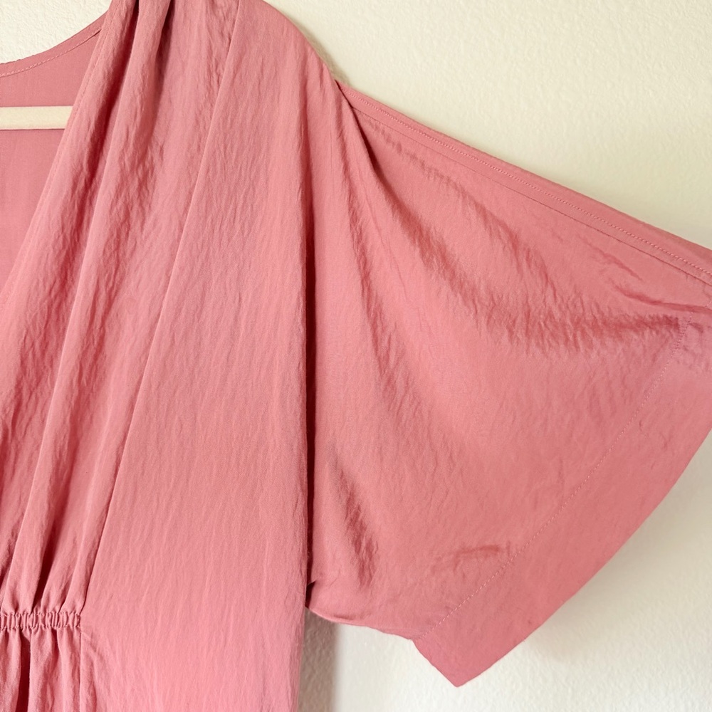 Anthropologie Mauve Pink V-Neck Waistless Maxi Dress, Size Small - Picture 5 of 10